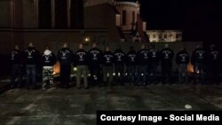 Один из отрядов "Солдат Одина", город Йоэнсуу