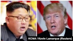 Түндүк Кореянын лидери Ким Чен Ын жана АКШ президенти Дональд Трамп