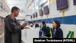 В аэровокзале столичного аэропорта