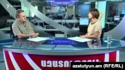 Արմեն Բաղդասարյանն «Ազատության» ստուդիայում: