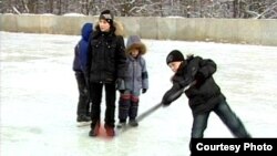 Азюрка авылы балалары бозда