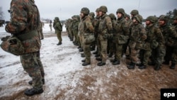 Германия аскерлери Литвадагы машыгууда. 2016-жыл.