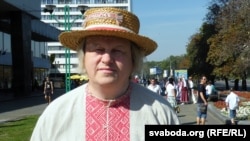 Алег Рудакоў на праспэкце Пераможцаў