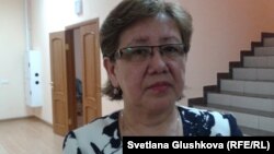 Клара Камарова, мать погибшего в ДТП Улана Байжуманова. Астана, 16 января 2015 года.