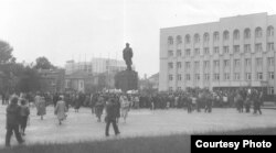 Мітынг у Горадні падчас выбарчай кампаніі, 1990 год