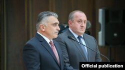 Давид Раквиашвили и экс-президент Георгий Маргвелашвили