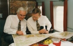 Во время одной из рабочих поездок президента Вацлава Гавела, 1997