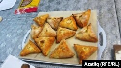 Мастер-класста пешерелгән өчпочмаклар