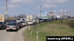 Дорожній затор у Криму. Архівне фото