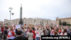 Жаночы Гранд-марш салідарнасьці 29 жніўня 2020 году ў Менску