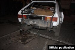 Odessada portlatilgan mashina