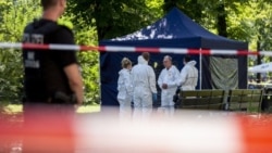 Хангошвили Берлиндин Моабит районунда киши колдуу болгон. 23-август, 2019-жыл.