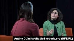 Садет Карабулут у студії Радіо Свобода