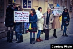 Євромайдан у Відні, 13 лютого 2014 року