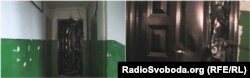 Пошкоджені двері квартири Леоніда Харченка у Костянтинівці