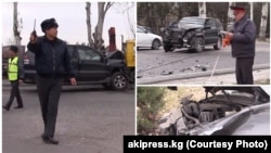 Кырсык орун алган жерден тартылган сүрөт. Чыңгыз Айтматов проспектиси