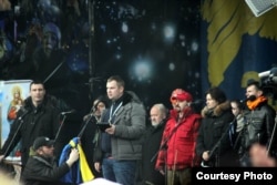 Дмитро Булатов виступає на Майдані в Києві, архівне фото з його фейсбуку