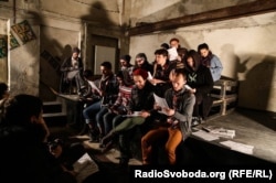 Читання п’єси «Веселкова трибуна» Павла Демірського на фестивалі «Драма.UA» (фото з Facebook)