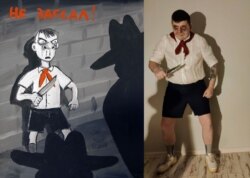 Александ Вавилов в роли "Пионера" Васи Ложкина