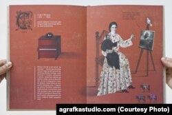 Ілюстратори абетки-енциклопедії Андрій Лесів і Романа Романишин (творча майстерня «Аґрафка»)