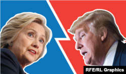 Кандидати на виборах президента США Гілларі Клінтон (ліворуч) і Дональд Трамп