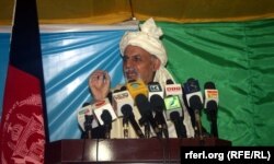 Кандидат в президенты Афганистана Ашраф Гани. Кабул, 10 марта 2014 года.