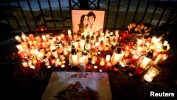 Маркум Ян Куциакты эскерүү жөрөлгөсү. Братислава, 2-март, 2018-жыл.