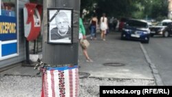 Месца забойства Паўла Шарамета ў Кіеве, ліпень 2017 году