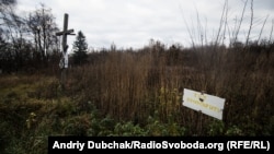 Кладовище у селі Півні. Уся територія за хрестом – місце поховання загиблих від голоду 1932–1933 років