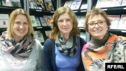 Арт-терапевт Тетяна Назаренко, психолог Людмила Сухарєва та журналіст Радіо Свобода Людмила Ваннек