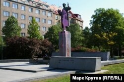 Пам’ятник Конєву у Празі, 8 травня 2018 року