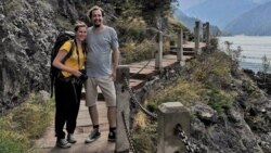 Кристиан Дагелин менен Мануелла Зела Кытайда. Жеке архивден.