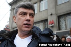 Борис Нємцов на акції «Велике біле коло», Москва, 2012 рік