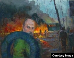 Тарас Шевченко, картина Юрія Шаповала «ГРИГОРОВИЧ ПРОТИ...»