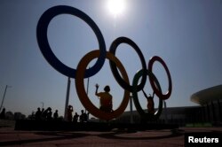 نشان المپیک در پارک المپیک در ریو