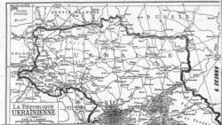 Мапа Ўкраіны, прадстаўленая ўдзельнікам Парыскай мірнай канфэрэнцыі дэлегацыяй УНР (1919)