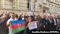 Бакудагы нааразылык акциясы.