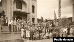 Кобедагы мәчет ачылышы. 1935 ел.