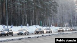 22 декабрьдә шәһәр читендәге машиналар