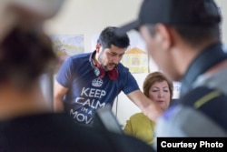 Руслан Акун во время съемок фильма.