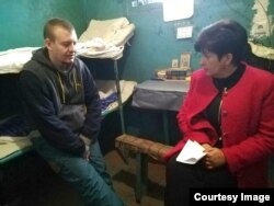 Віктор Агєєв з Уповноваженою з прав людини Верховної Ради України Валерією Лутковською. Фото з офіційного сайту омбудсмена