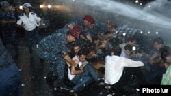 Armenia - Riot police arrest protesters in Yerevan, 23Jun2015.