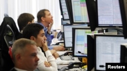 "Тройка-Диалог" инвестициялык банкынын мурдагы кеңселеринин бири, Москва, 2011-жылдын сентябрь айы.