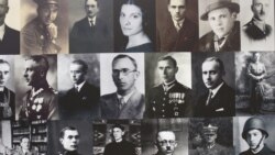 Плакат виставки «Знищення польських еліт. Катинь-Акція АБ»