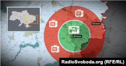 Покриття передавача бойовиків за версією Мінінформу України