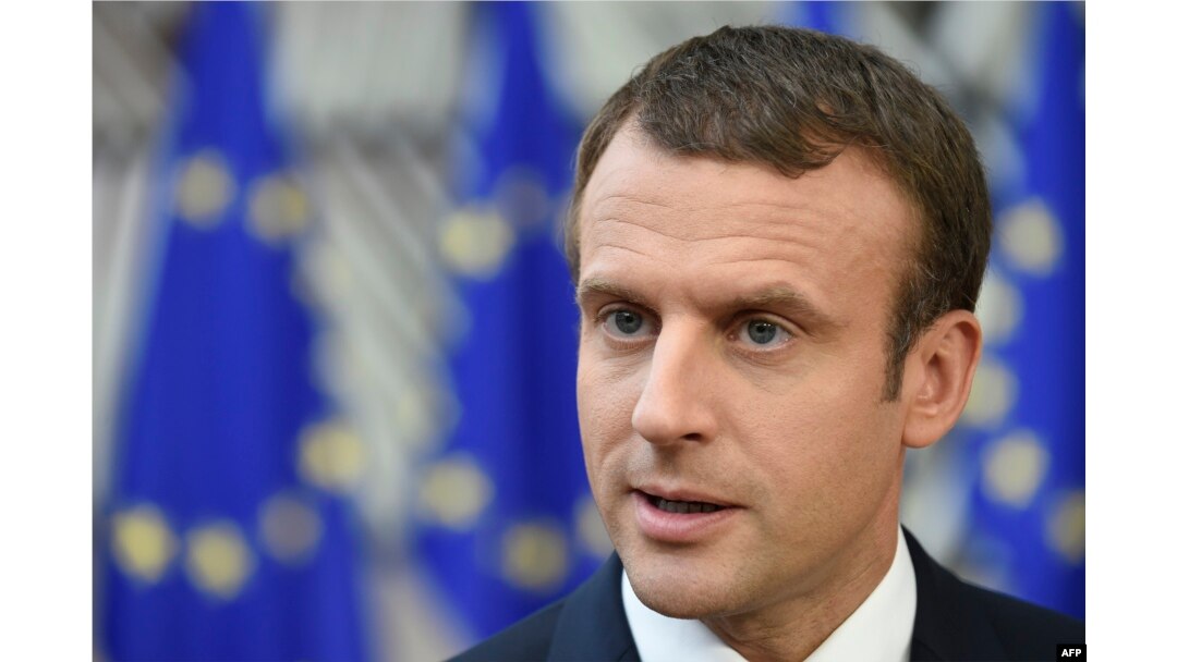 Francuski predsjednik Emmanuel Macron takođe je stigao u Brisel sa summit lidera EU, 22. jun 2017.