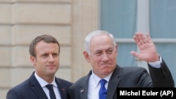 Макрон менен Нетаняху
