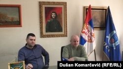 Адзін з затрыманых Новіца Антыч (зьлева). Архіўнае фота 