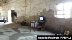 Anbara sığınmış köçkün ailəsi