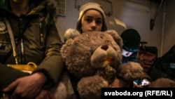 Чеченские беженцы на пути из Беларуси в Польшу